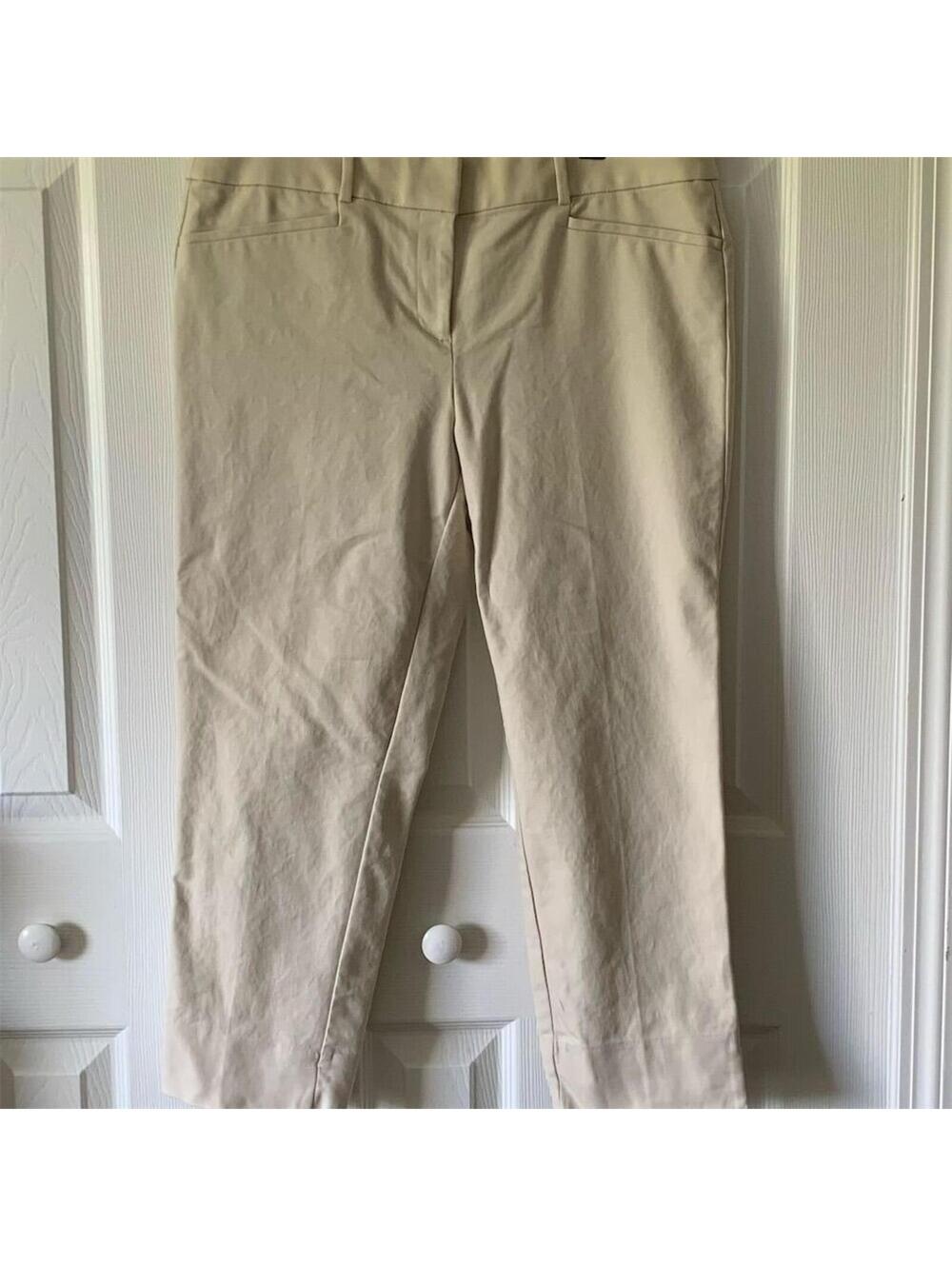 LOFT Women's Beige Dress Pants Size 10 Straight Leg Workwear